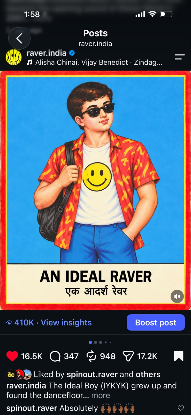 An Ideal Raver carousel cover