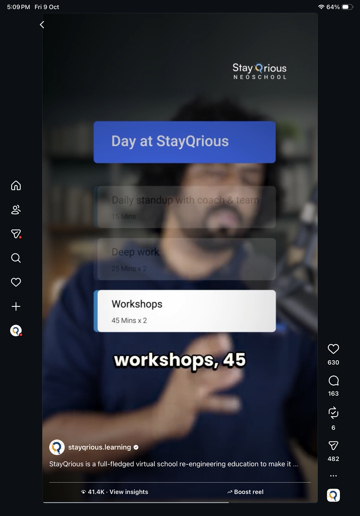 Founder-led StayQrious reel